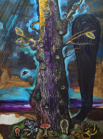Damien Deroubaix, L’arbre [Der Baum], 2018